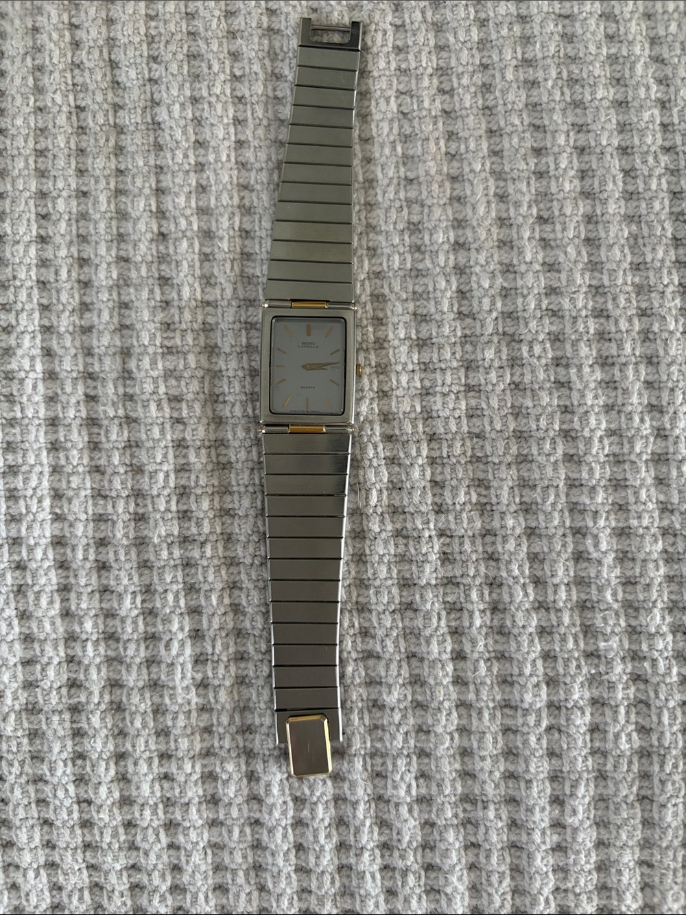 Ladies Seiko LaSalle Stainless Steel Two-Tone Dress Watch - Silver/Gold